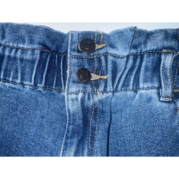PacSun Womens Denim high waisted jean Shorts Sz 0  25 Elastic Stretch Waist - Picture 2 of 9